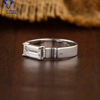 0.60 TDW Baguette Cut Diamond Women’s Solitaire Ring