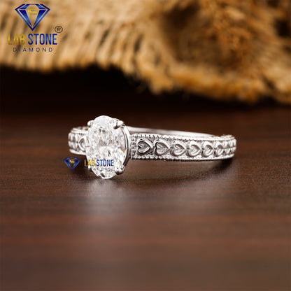 1.06 Oval Cut Women's Solitaire Diamond Ring