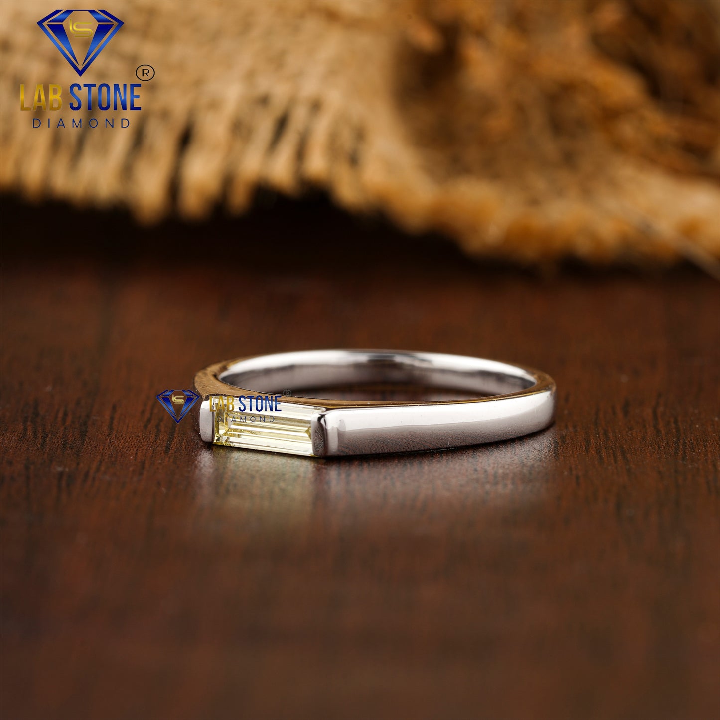 0.50 TDW Fancy Yellow Baguette Diamond Women’s Band