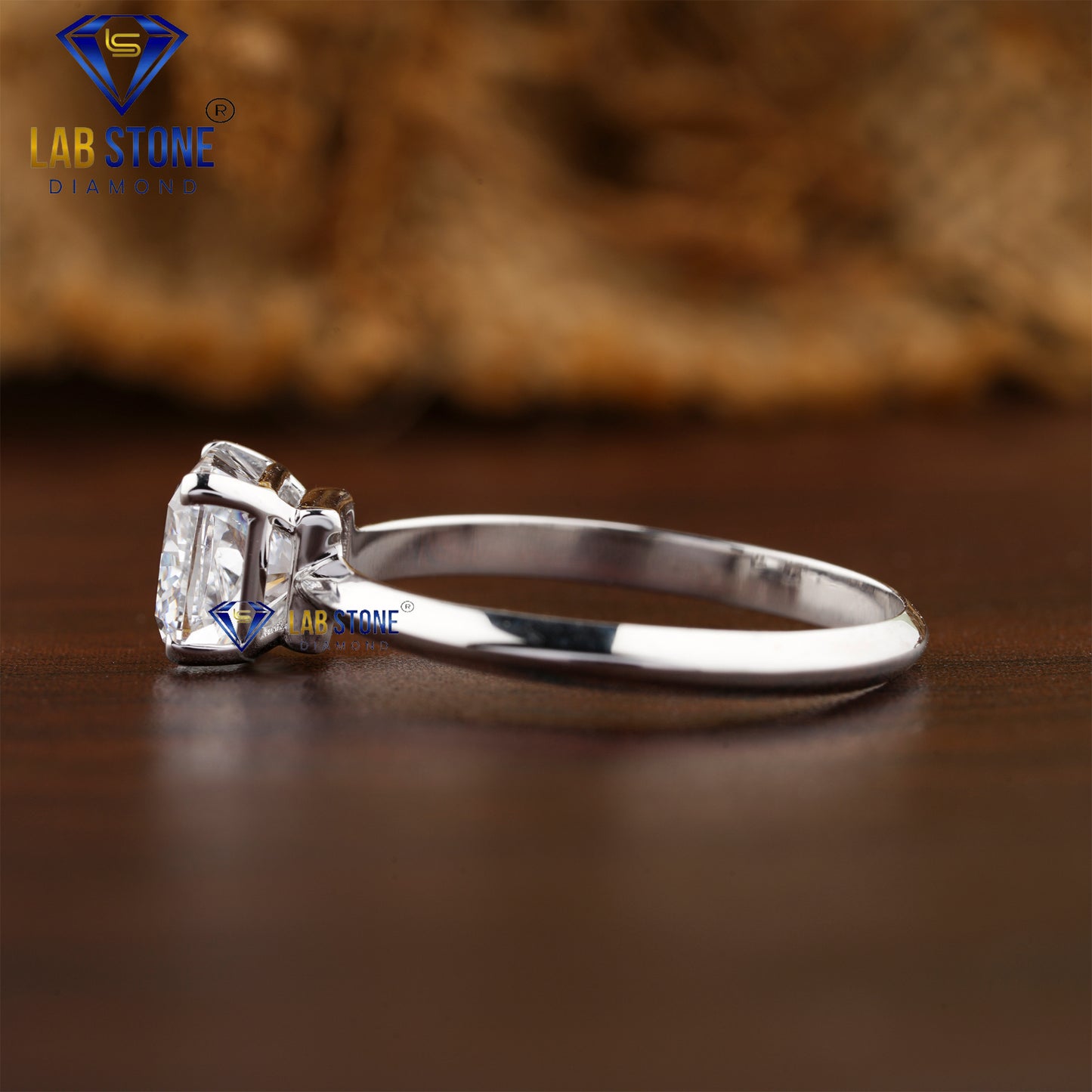 1.25 TDW Cushion Cut Daimond Women’s Solitaire Ring