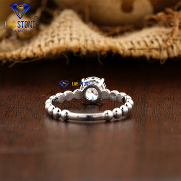 0.98 TDW Round Cut Diamond Women’s Solitaire Ring