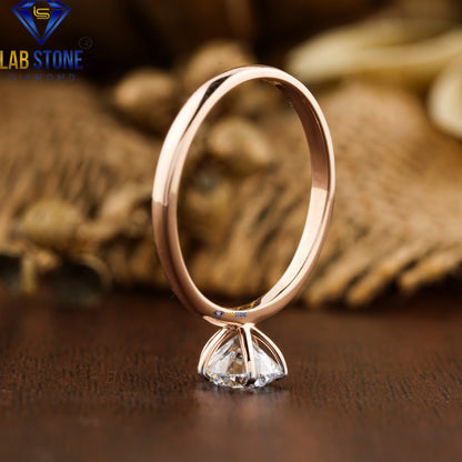 1.00 TDW Round Cut Women's Diamond Solitaire  Ring