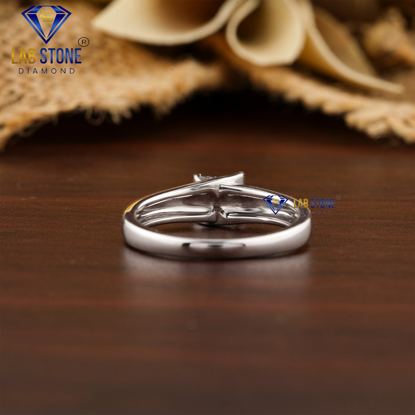 0.50 TDW Princess Cut Women’s Solitaire Diamond Ring