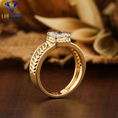 1.75 TDW Princess Cut Diamond Solitaire Ring