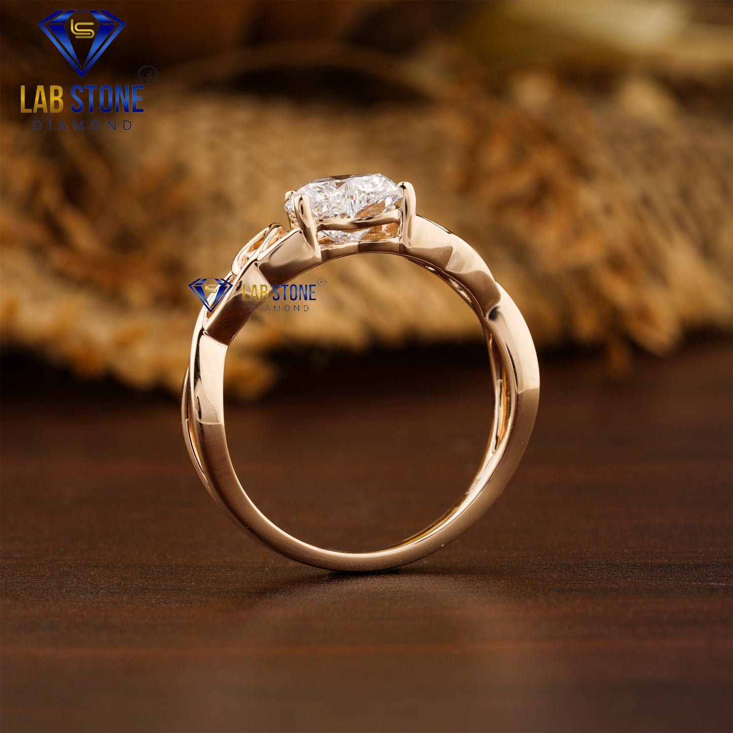 1.25 TDW Heart Cut Women’s Solitaire Diamond Ring