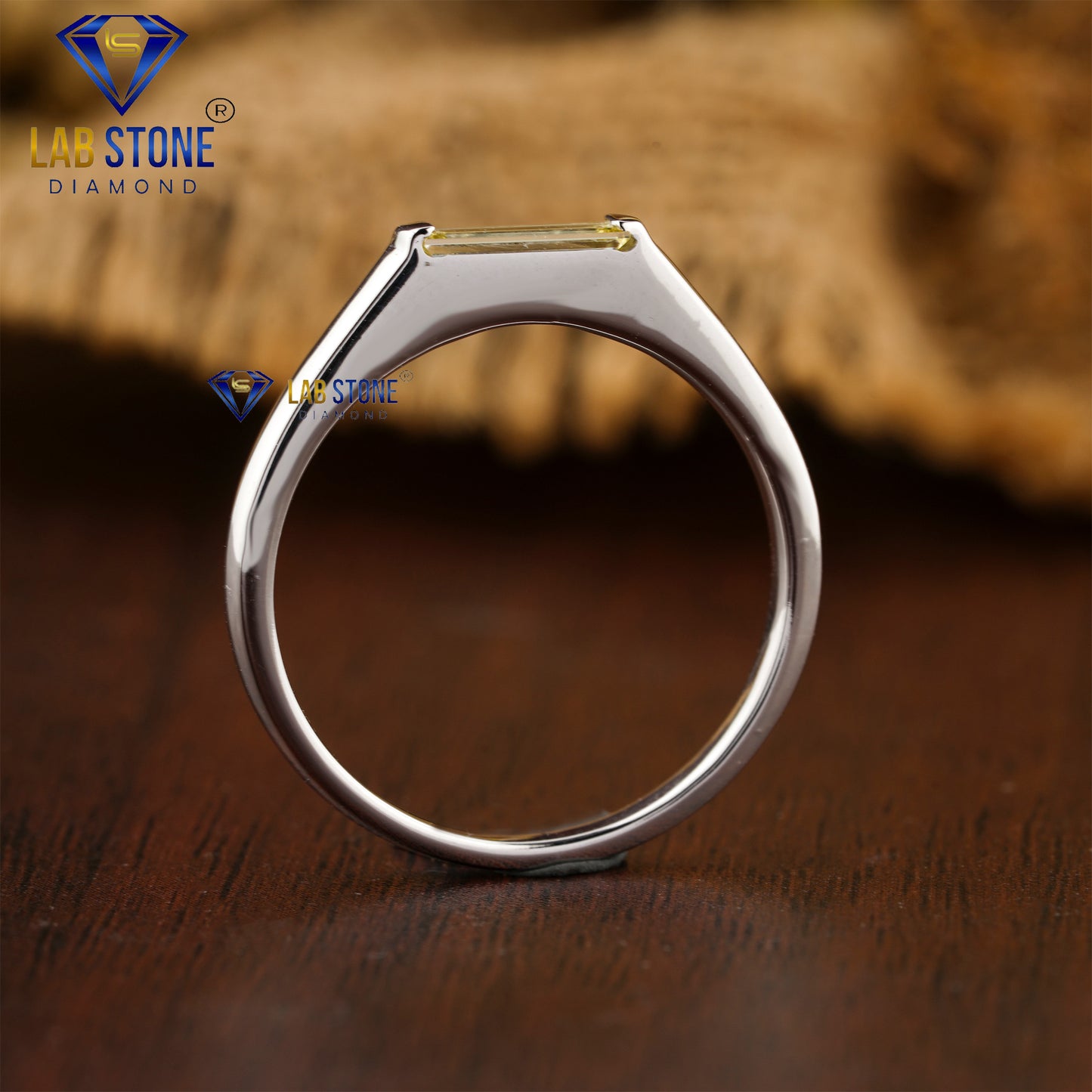 0.50 TDW Fancy Yellow Baguette Diamond Women’s Band