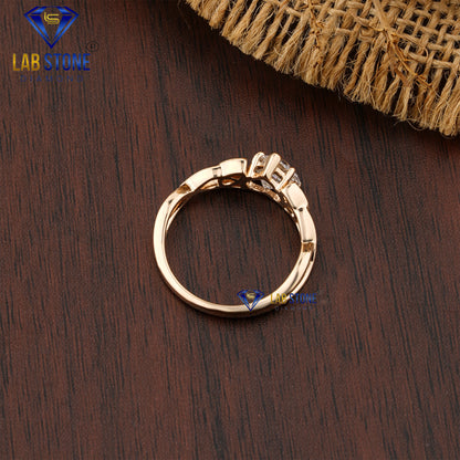 1.25 TDW Heart Cut Women’s Solitaire Diamond Ring