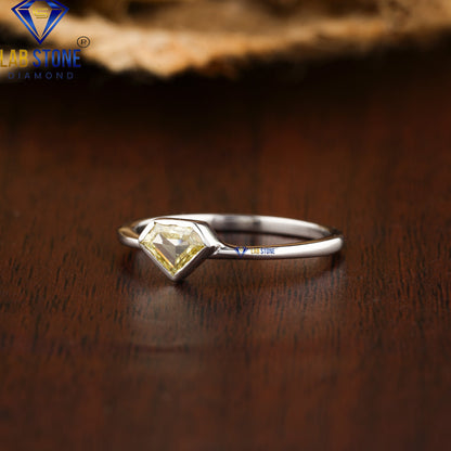 0.32 TDW Rose Cut Women's Diamond Solitaire Ring