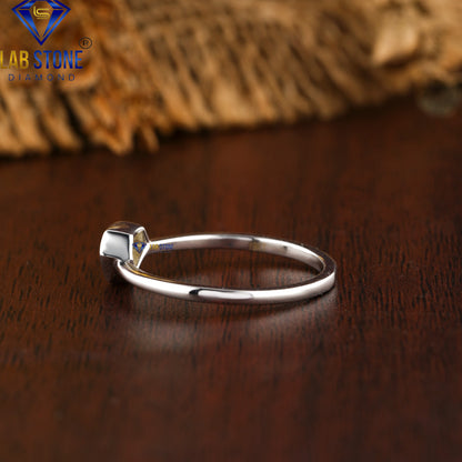 0.32 TDW Rose Cut Women's Diamond Solitaire Ring