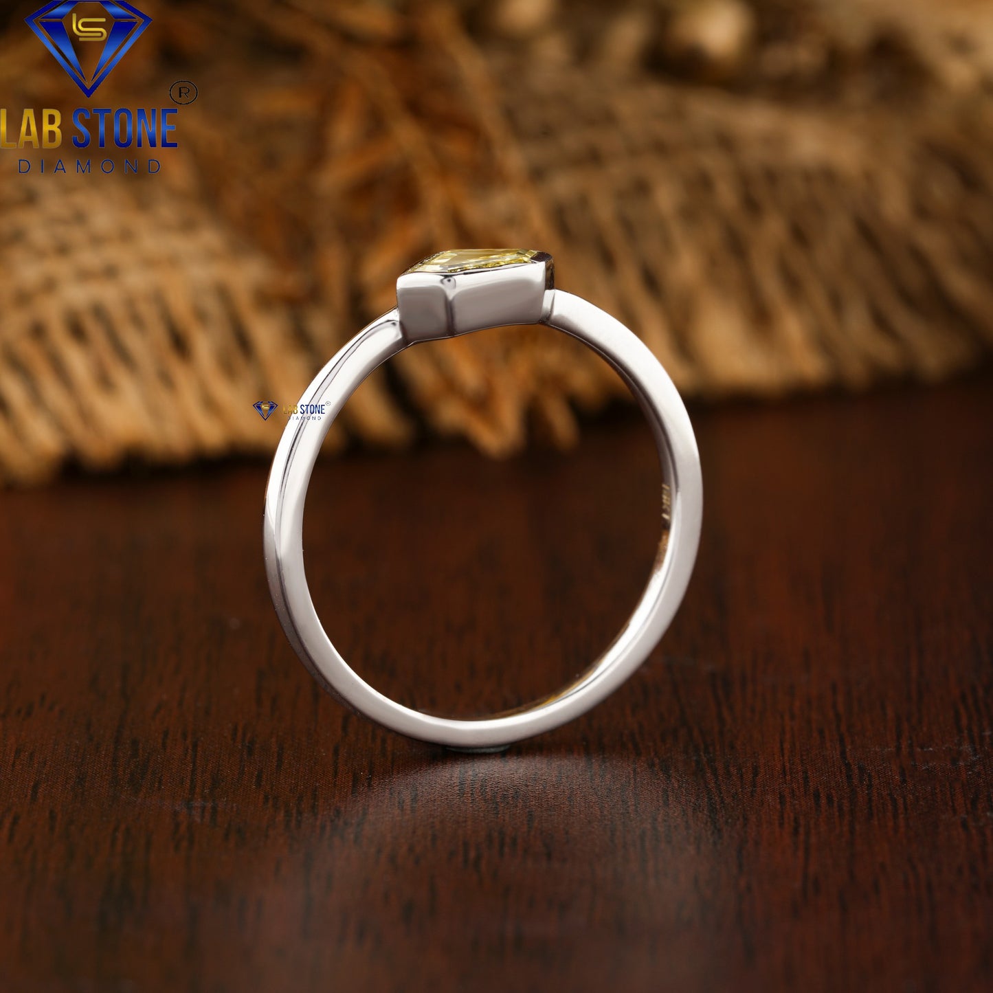 0.32 TDW Rose Cut Women's Diamond Solitaire Ring