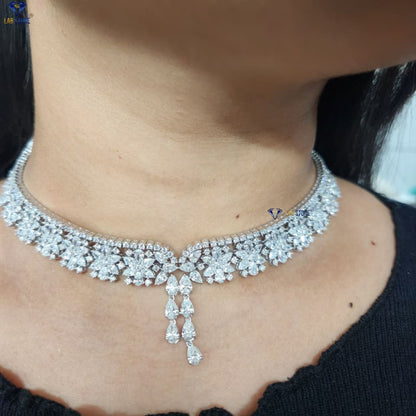 35.30 TDW Multi-Shape Diamond Necklace Set